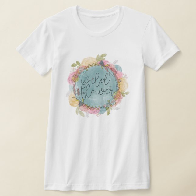 Camiseta Wildflower Wreath Floral (Postura )