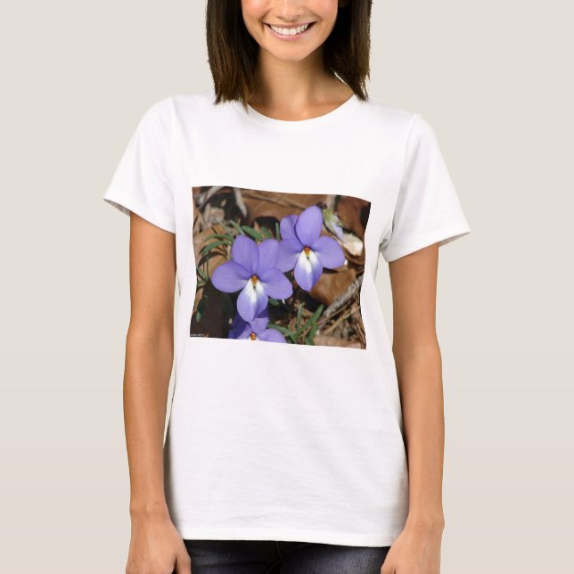 Camiseta WildFlowers Birds-Foot Violet III Gifes e Roupa (Frente)