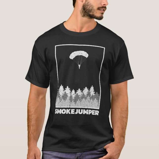 Camiseta Wildland Firefighter Smoke Jumper Retro (Frente)