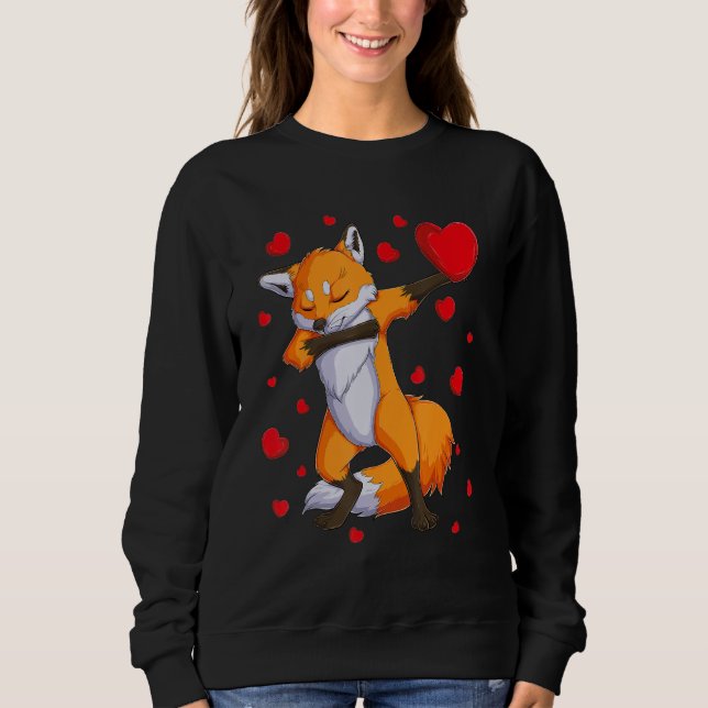 Camiseta Wildlife Dab Animals Dabbing Fox Valentine's Day k (Frente)
