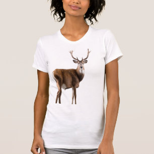 Camiseta Wildlife Illustration fofo Cerf retro Deer Lovers