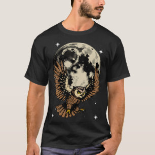 Camiseta Wildlife Moon Nature Noite Coruja