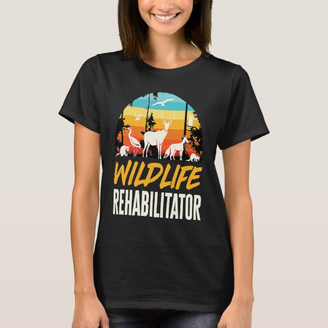 Camiseta Wildlife Rehabilitator Animals Rights Rescue (Frente)
