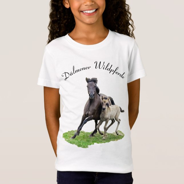 Camiseta Wildpferde Dulmen Horse Foal - Dülmener Wildpferde (Frente)