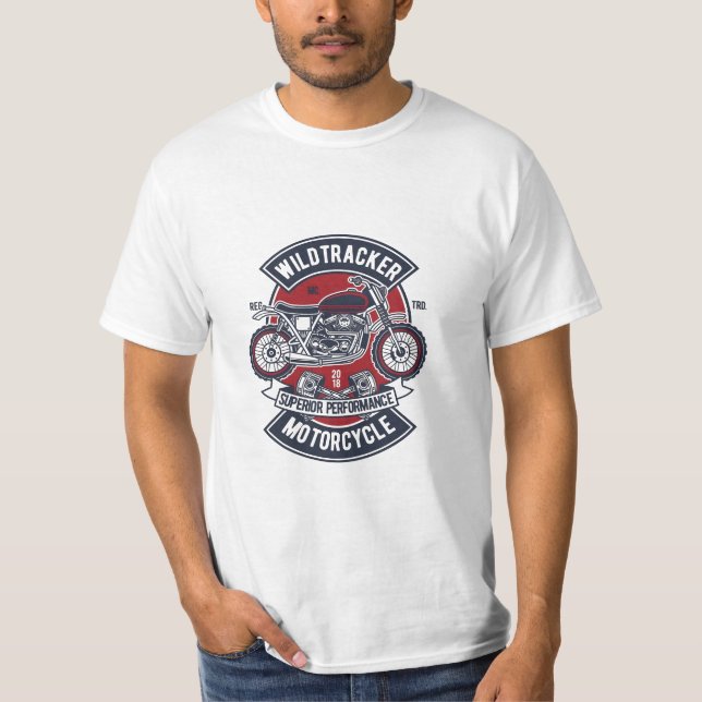 Camiseta Wildtracker Motorcycle Emblem (Frente)
