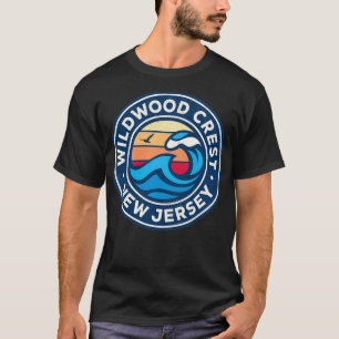 Camiseta Wildwood Crest New Jersey NJ Vintage Onda Marítima