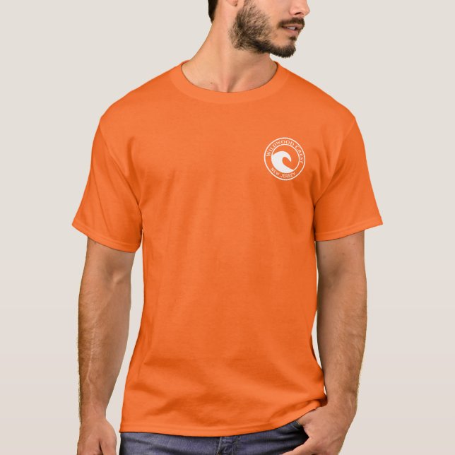 Camiseta Wildwood Crest White Ocean Wave Circ Design (Frente)