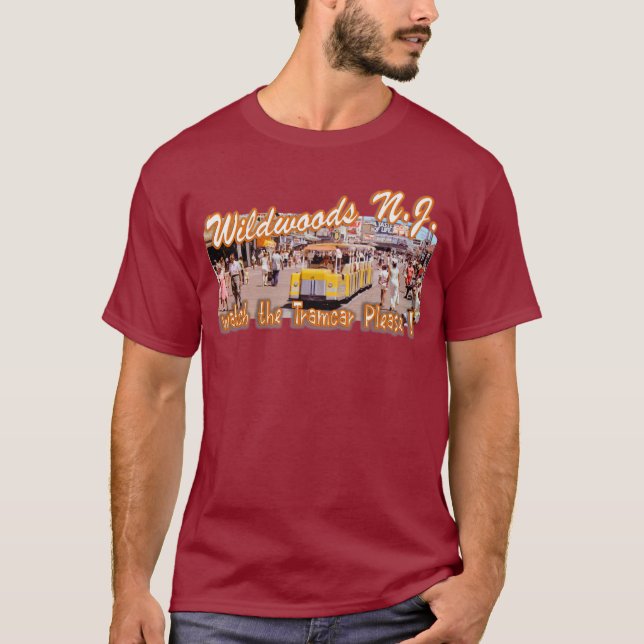 CAMISETA WILDWOODS NJ POR VISTO DE PRAIA EKLEKTIX (Frente)
