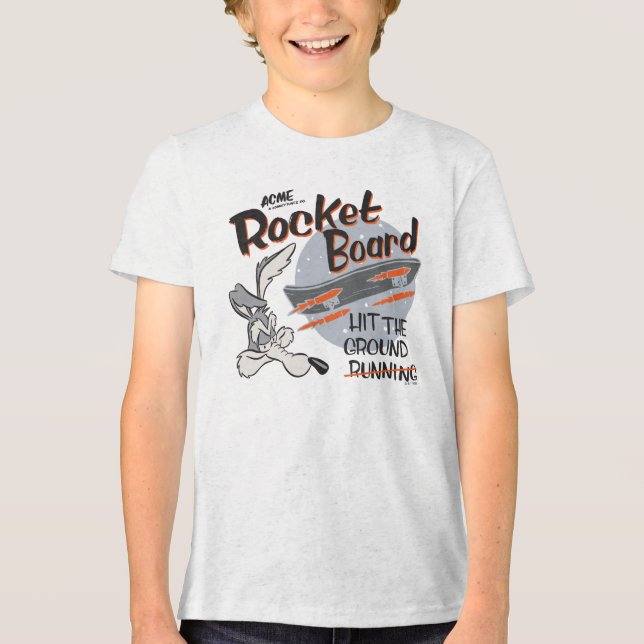 Camiseta WILE E. COYOTE™ ACME Rocket Board (Frente)