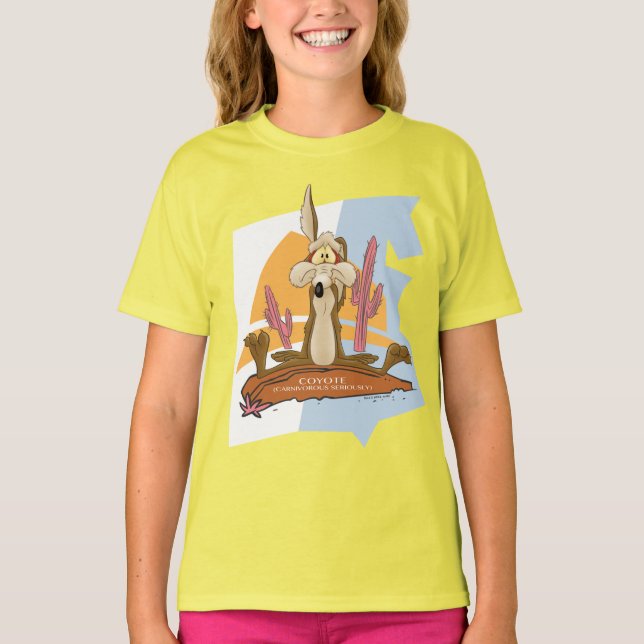 Camiseta WILE E. COYOTE™ (Carnívoro Sério) (Frente)