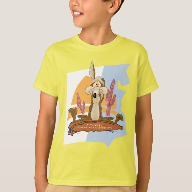 Camiseta WILE E. COYOTE™ (Carnívoro Sério) (Frente)