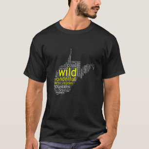 Camiseta Wilglim West Virginia Word Art 1