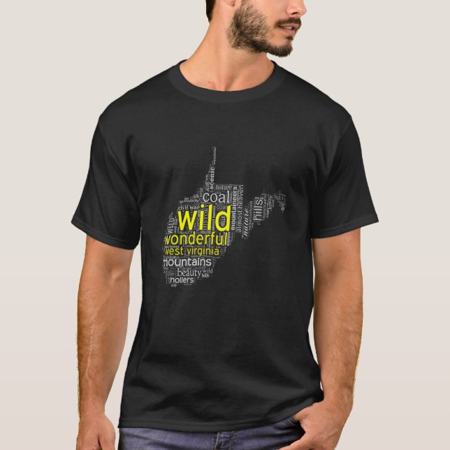 Camiseta Wilglim West Virginia Word Art 1 (Frente)