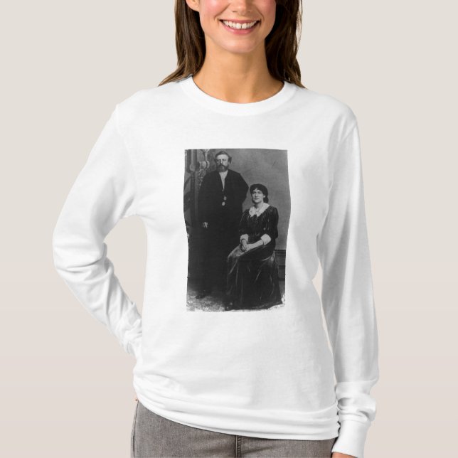 Camiseta Wilhelm Liebknecht e Eleanor Aveling (Frente)