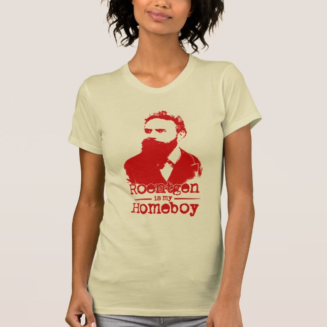 Camiseta Wilhelm Rontgen é meu ficar em casa (Frente)