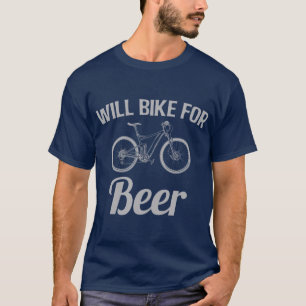 Camiseta Will Bike for Beer Funny for Bike Lovers