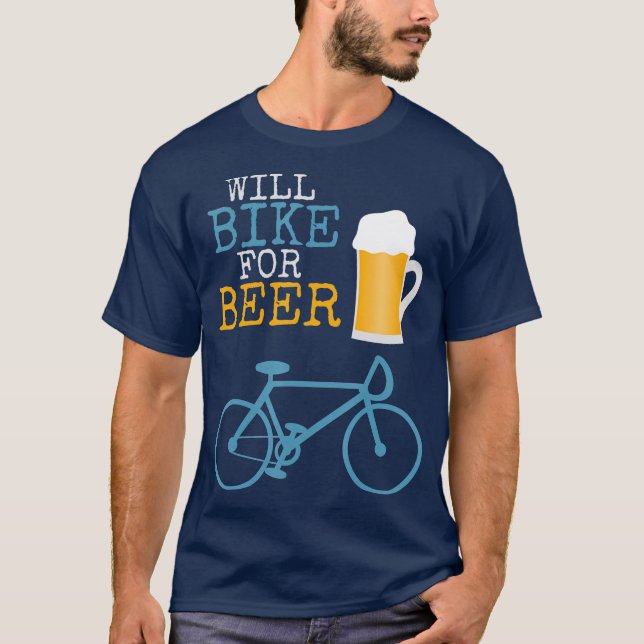 Camiseta Will Bike Para Caneca de cerveja De Bicicleta De B (Frente)