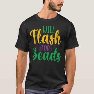 Camiseta Will Flash Para O Miçanga De Festa Mardi Gras Para