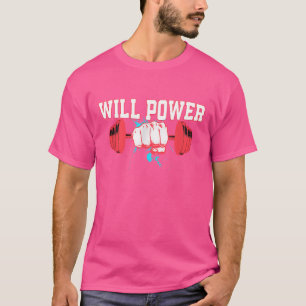 Camiseta Will Power Barbell Gym Powerelevar
