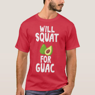 Camiseta Will Squat para Guac Hilarious por Unise Avocado L