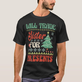Camiseta Will Trade irmã para os presentes feios de natal