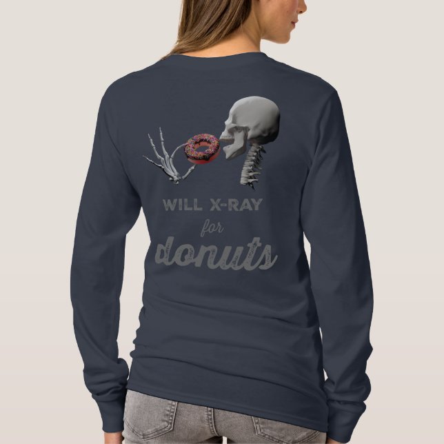 Camiseta Will X-Ray para Rosquinha e Símbolo de Radiação (Verso)