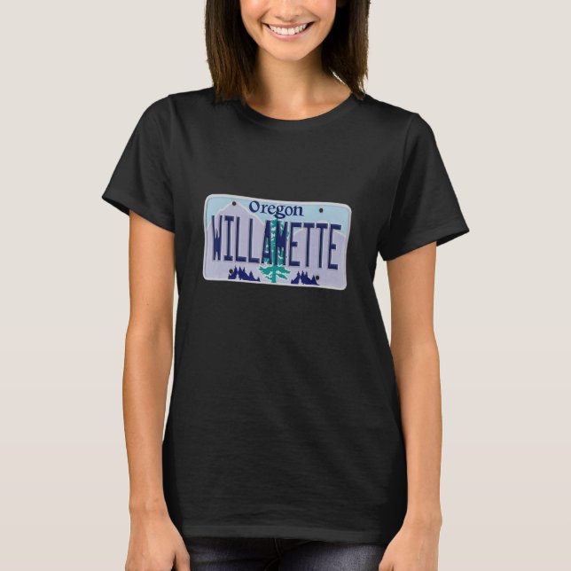 Camiseta Willamette Valley Wine Country Oregon OR Licença (Frente)