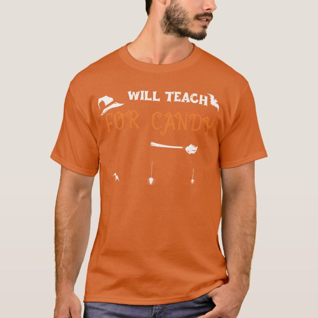 Camiseta Willeach For Candy Halloween (Frente)