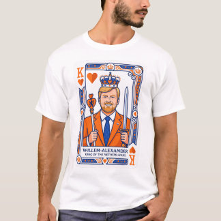 Camiseta Willem-Alexander Cartão de Jogador - Rei de Copas 