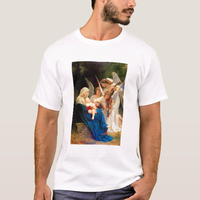 Camiseta William Adolphe Bouguereau Song of the Angels (Frente)