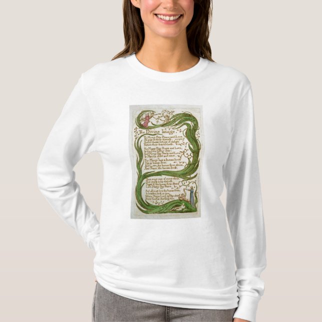 Camiseta William Blake | a imagem divina, das canções de (Frente)