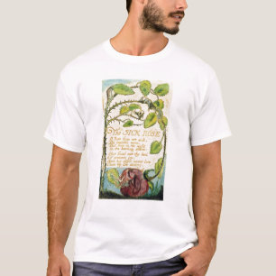 Camiseta William Blake   o rosa doente, das canções de