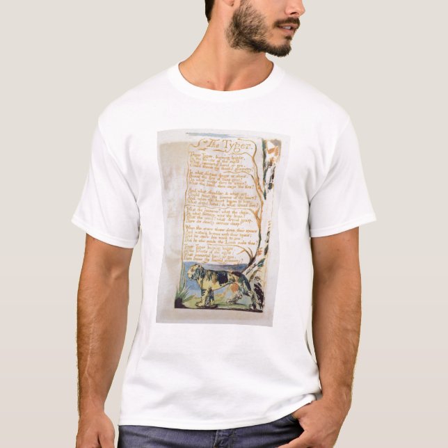 Camiseta William Blake | o Tyger, das canções da inocência (Frente)