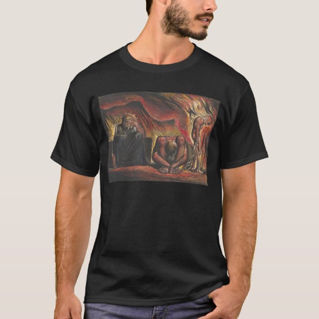 Camiseta William Blake Skofeld vestindo algemas forjadas pe (Frente)