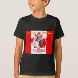Camiseta William & Catherine Canada Royal Tour Comemorativo