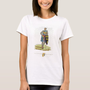 Camiseta William de Longuespee, ó conde de Salisbúria (d.
