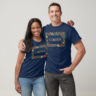 Camiseta William Morris Floral Garden Motto e Quadro