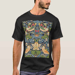 Camiseta William Morris Strawberry Thief Padrão Floral