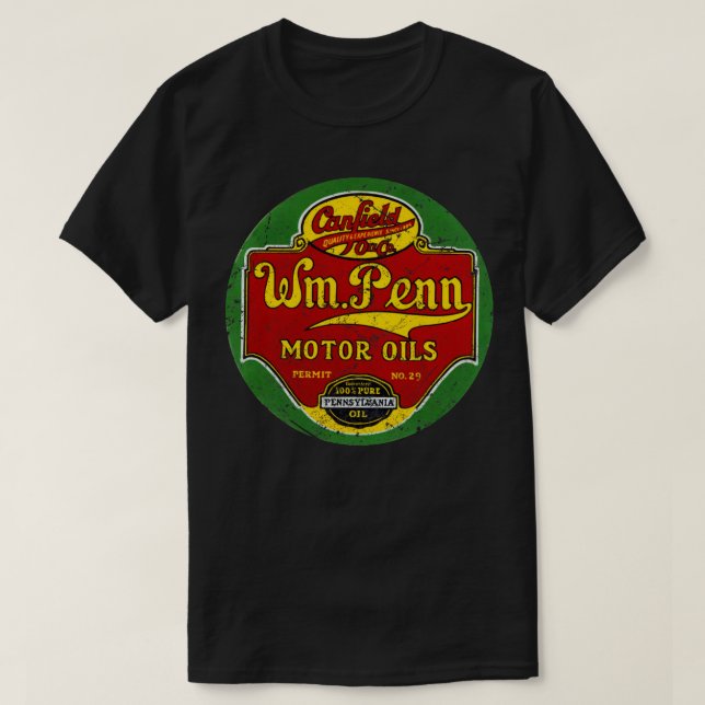Camiseta William Penn Oil Company (Frente do Design)
