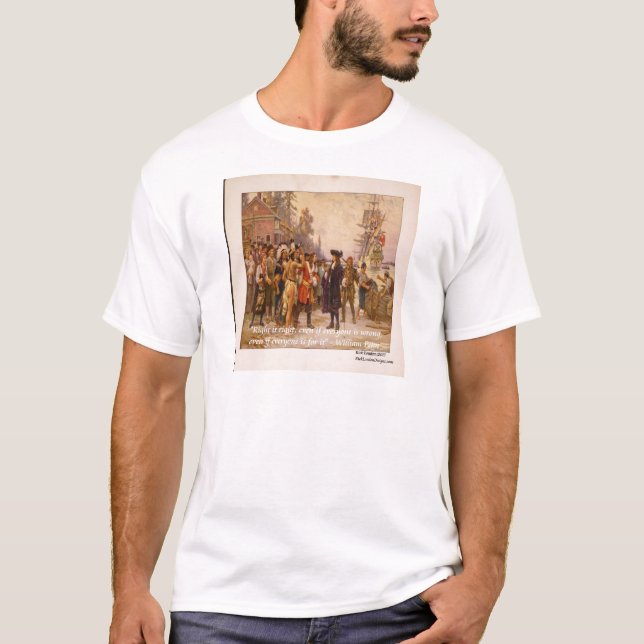Camiseta William Penn & Right (Frente)