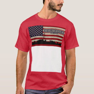 Camiseta William Seiverling DE441 Destroyer Escort Ship Dia