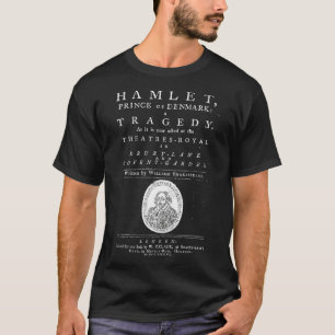 Camiseta William Shakespeare Hamlet Shirt Literature Gift