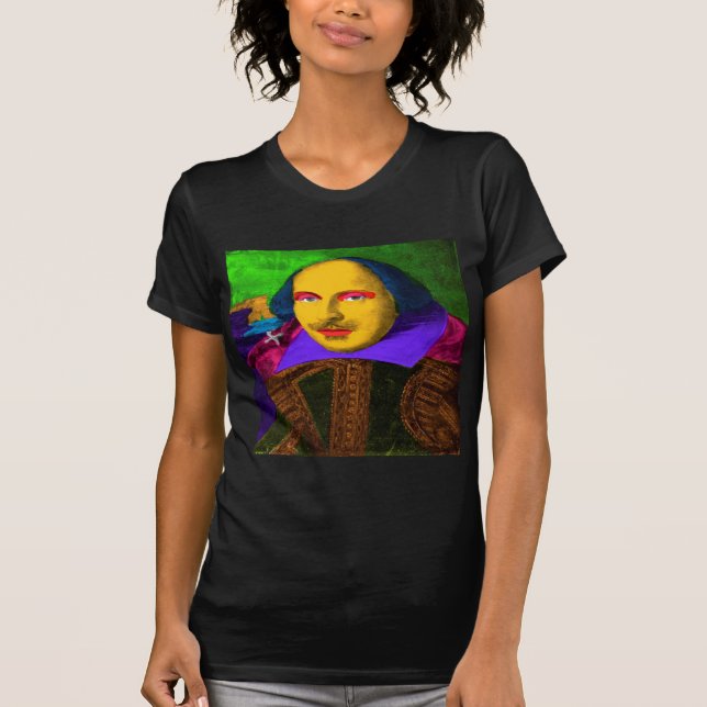 Camiseta William Shakespeare Pop Art (Frente)