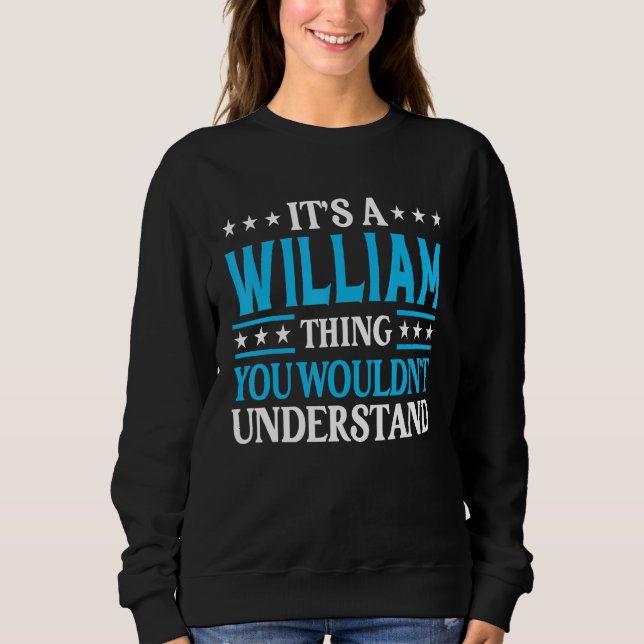 Camiseta William Thing Nome Pessoal Funny William (Frente)