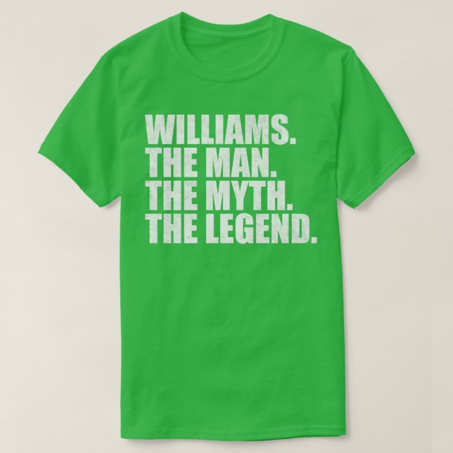 Camiseta Williams Nome Williams (Frente do Design)