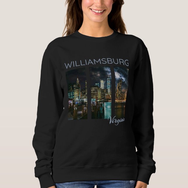 Camiseta Williamsburg Virginia Skyline Local Yorktown York  (Frente)
