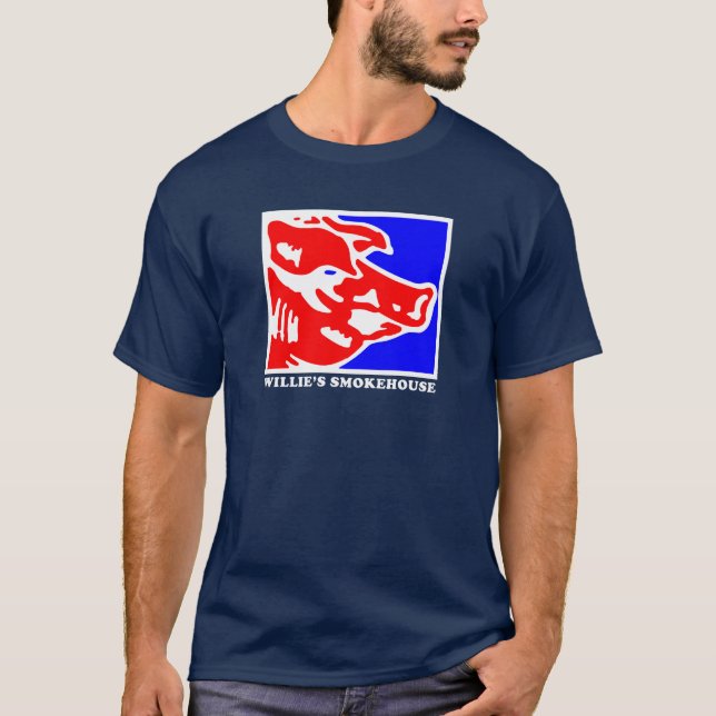 CAMISETA WILLIES SMOKEHOUSE AMERICA LOGO (Frente)