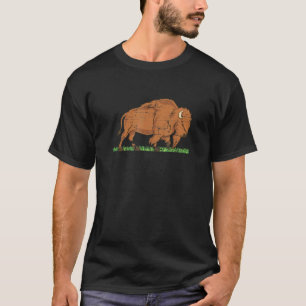 Camiseta Willife Animal Zoo Keeper Bison American Buffalo