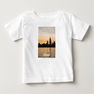 Camiseta Willis Tower Sunset Silhouette