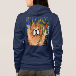 Camiseta WILLOW WIND - Camisola de camisola com capuz azul-